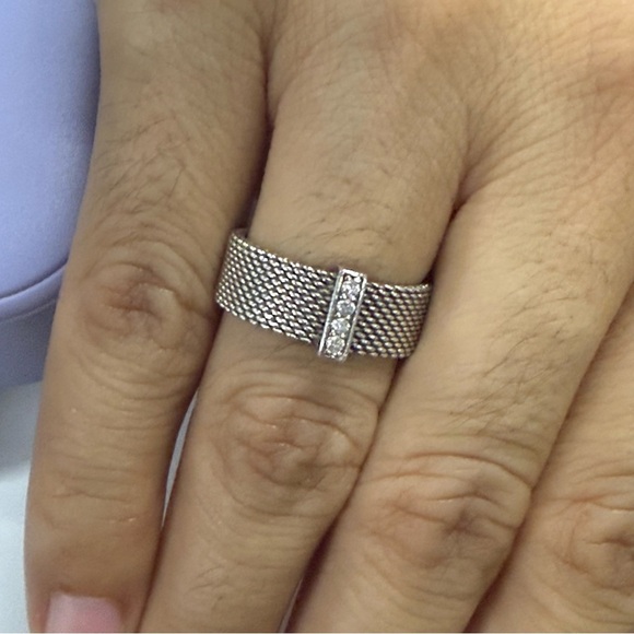 Tiffany & Co. Silver Mesh Ring - Picture 7 of 7